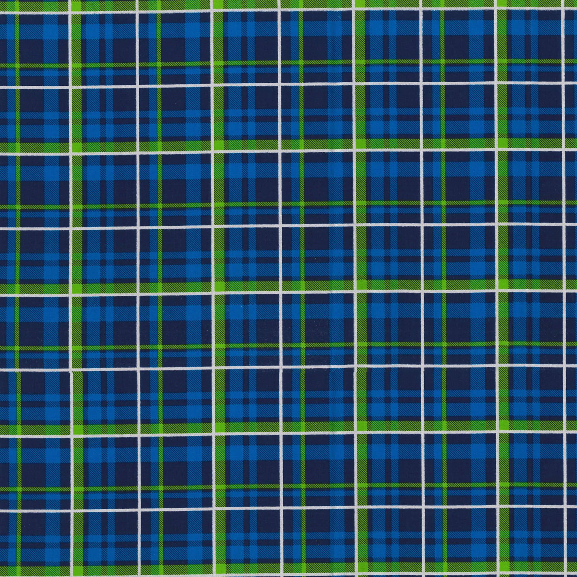 Fabric Traditions Blue Plaid Cotton Fabric